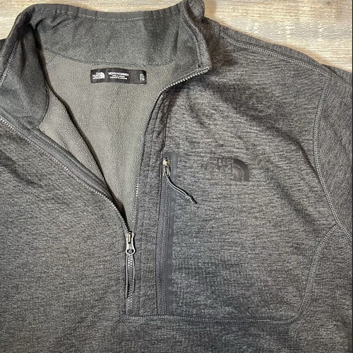 The North Face 1/4 Zip Fleece Pullover, dark heather grey, men's XL