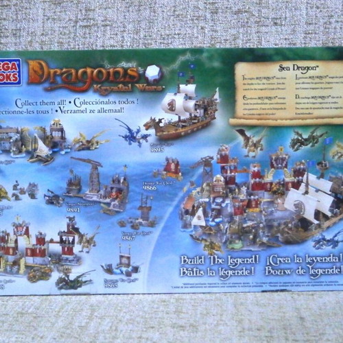 Mega Bloks Dragons Krystal Wars Sea Dragon set MISB