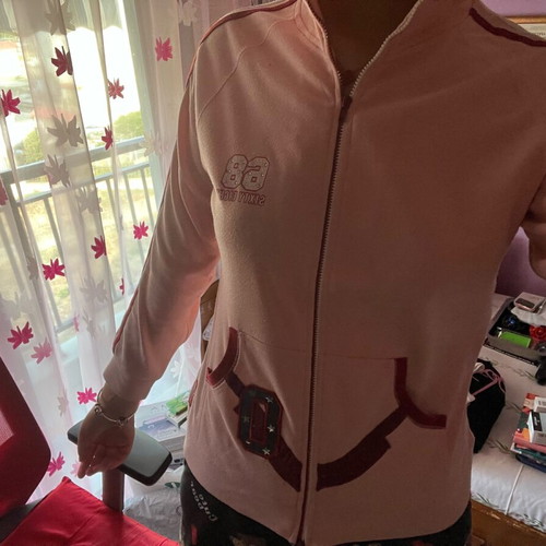 Pink cardigan used Miss Sixty children's XXL