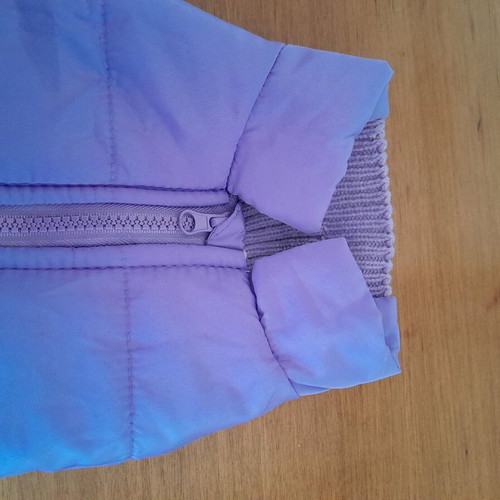 Dog jacket for small breed like new, purple color
