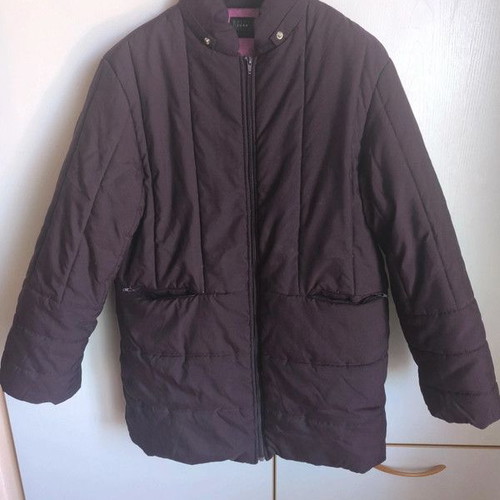 Women's long jacket like new, size L, purple pink