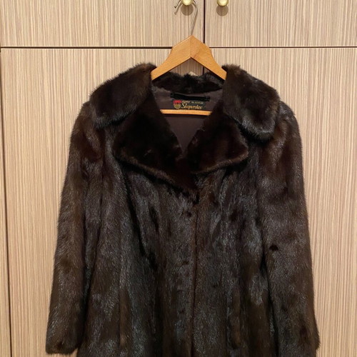 Mink fur jacket Skaperdas Furs like new, brown