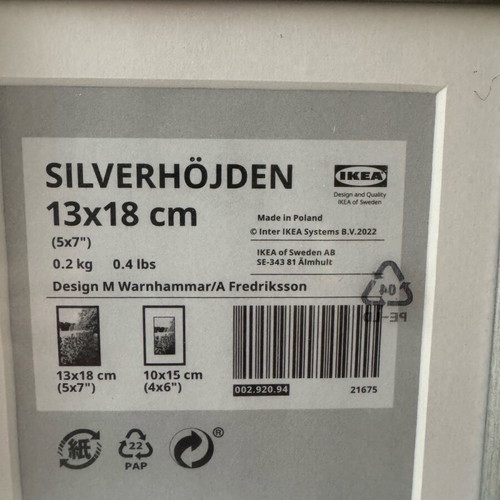 IKEA Silverhöjden 13x18 photo frame new in silver tone