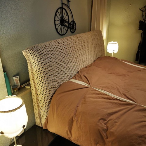 Knitted handmade bed headrest cover new, custom dimensions