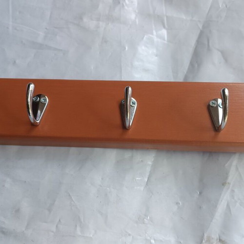 Handmade wooden coat rack 77cm for home entrance