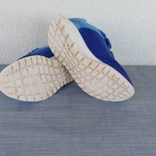 Adidas Tensaur Run 2.0 athletic shoes used, size 35, blue