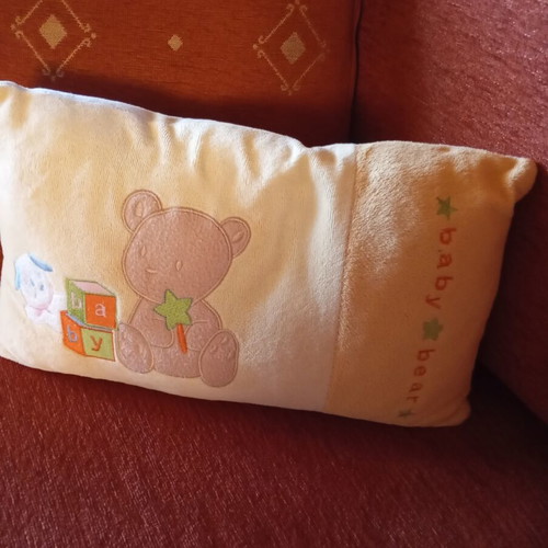 Decorative baby pillow like new