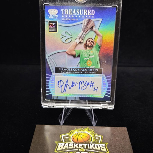 2024-25 Crown Royale Euroleague Panathinaikos Fragiskos Alvertis Treasured Autographs