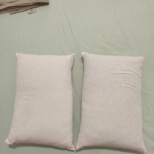 Handmade decorative sofa pillows set of 2, natural white, new