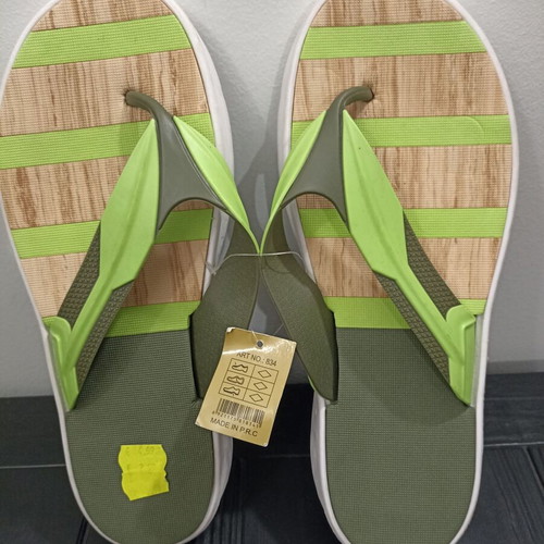 Men's Anatomical Flip Flops Size 45 New, Green