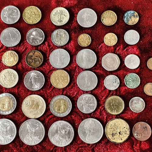 Collection of 38 International & Greek Coins, pack