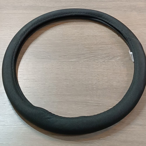 Steering wheel cover black fabric like new