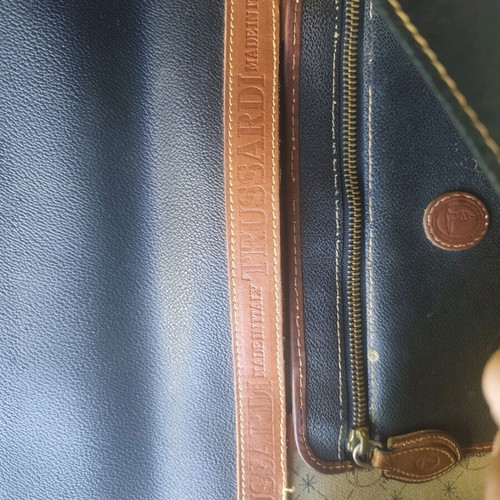 Trussardi handheld bag like new black and brown