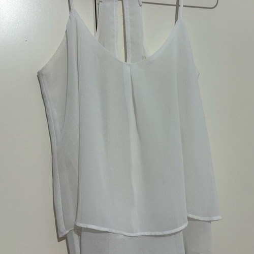 Bershka white shirt used size M
