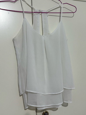 Bershka white shirt used size M