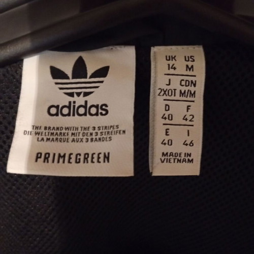 Adidas unisex jacket size M like new, black