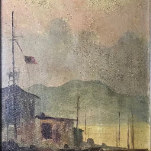 Painting by H. Palaiologos oil on canvas 80x47