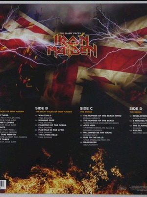 The Many Faces Of Iron Maiden 2x έγχρωμα βινύλια LP συλλογή καινούργια