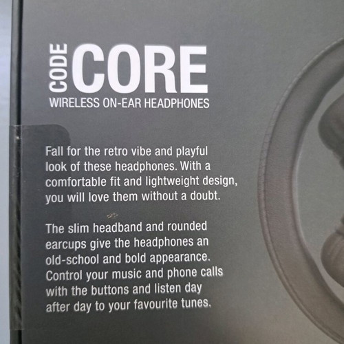 Ακουστικά Code Core Bluetooth καινούργια ασύρματα με voice assistant