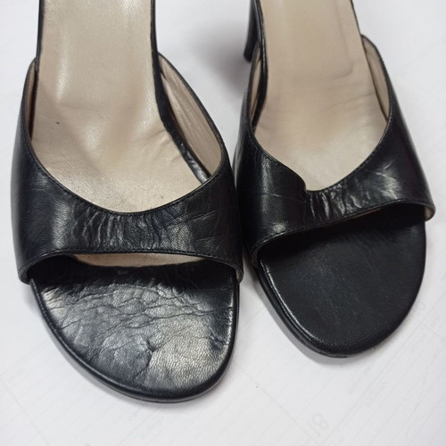 Women's mule shoes black used, size 38/39