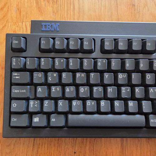 IBM KB-7953 keyboard used, black, vintage 1998