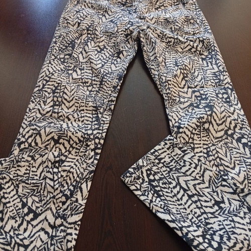 ZARA elastic pants black beige like new