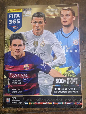 Άλμπουμ Panini FIFA 365 2016 με 615/856 αυτοκόλλητα, μεταχειρισμένο