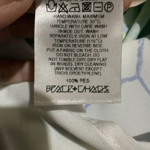 Peace And Chaos maxi dress used, printed, size Medium