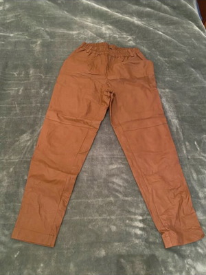 Brown Eleria Cortes faux leather pants size S like new