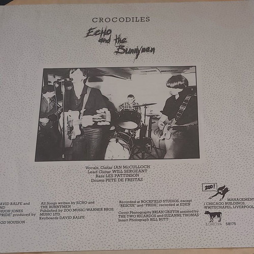 Echo and The Bunnymen Crocodiles LP μεταχειρισμένο, rock