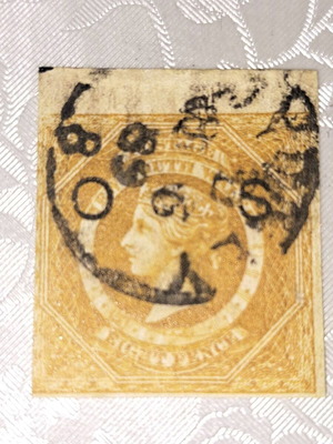 New South Wales Queen Victoria 1844-45 stamp used