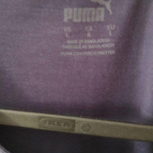 Puma Men's T-Shirt Blue with White Logo Large like new
