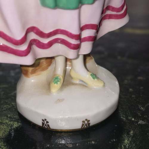 Augarten Wien Austria porcelain figurine 23 cm handpainted used