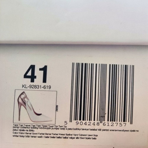 Deezee pumps new, white with rose-gold details, size 41