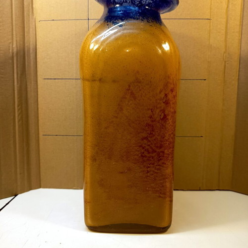 Anthologist handmade blown glass vase new