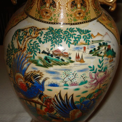 Large decorative floor vase used 60cm 21cm 3kg