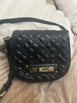 Moschino crossbody bag black like new, authentic Love Moschino