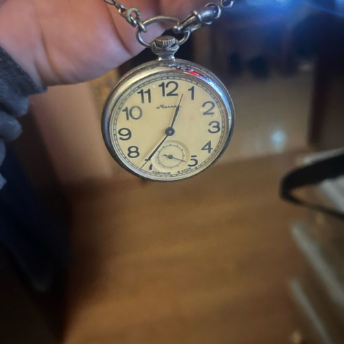 Molnija pocket watch like new, vintage Soviet-made (CCCP)