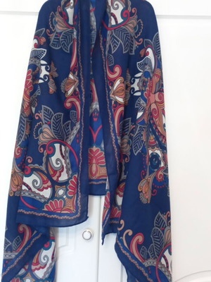 Ppargois scarf, blue multicolor