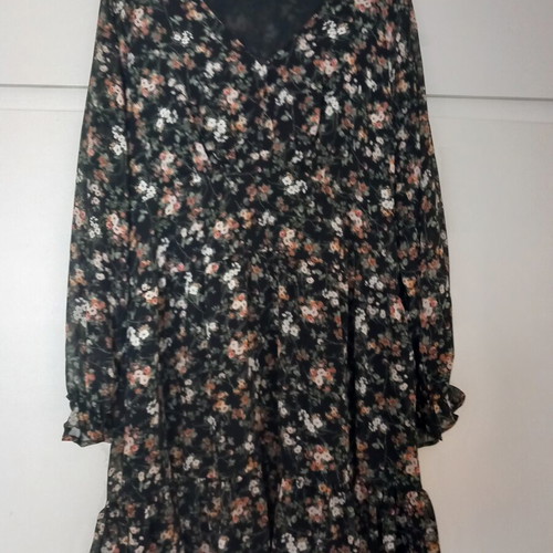 Mango dress like new with transparent sleeves, above knee length