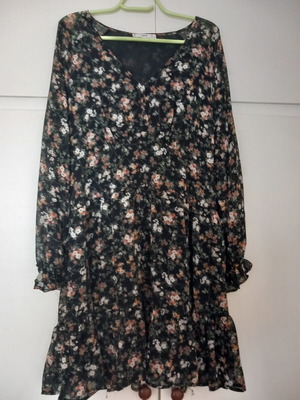 Mango dress like new with transparent sleeves, above knee length