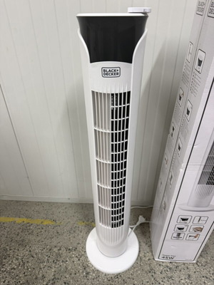 Κύλινδρος ανεμιστήρας Black+Decker 45W νέος με τηλεχειριστήριο και χρονοδιακόπτη