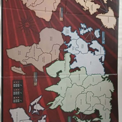 Risk board game used, missing 3 dice