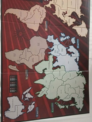 Risk board game used, missing 3 dice