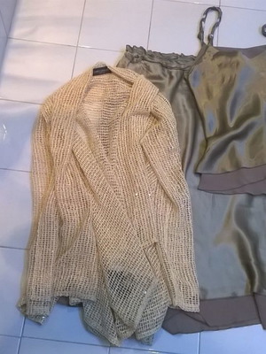 James Lakeland skirt, blouse and cardigan set used, size M