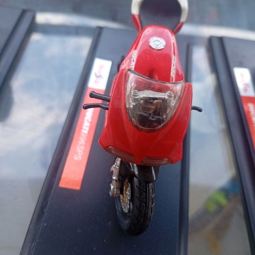 Collectible Motorcycle Miniatures like new with display bases