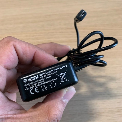 DC adapter used with micro-USB