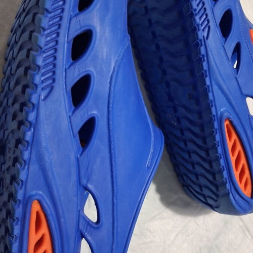 Emanuele clogs size 37, like new, blue and orange