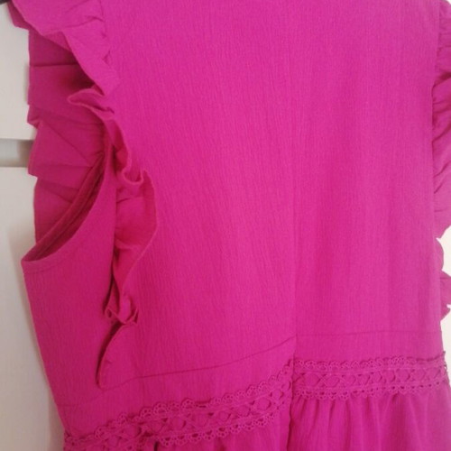 Shein summer dress midi fuchsia like new, size L