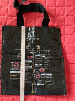 Marks & Spencer Shoulder Shopping Bag Like New, Black